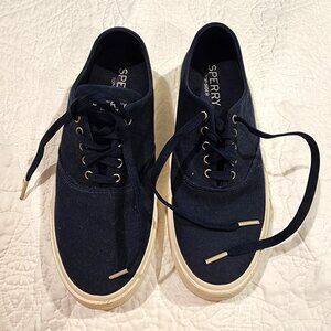 Sperry Navy Blue Captain's CVO Sneaker, tennis shoes, flats, woman